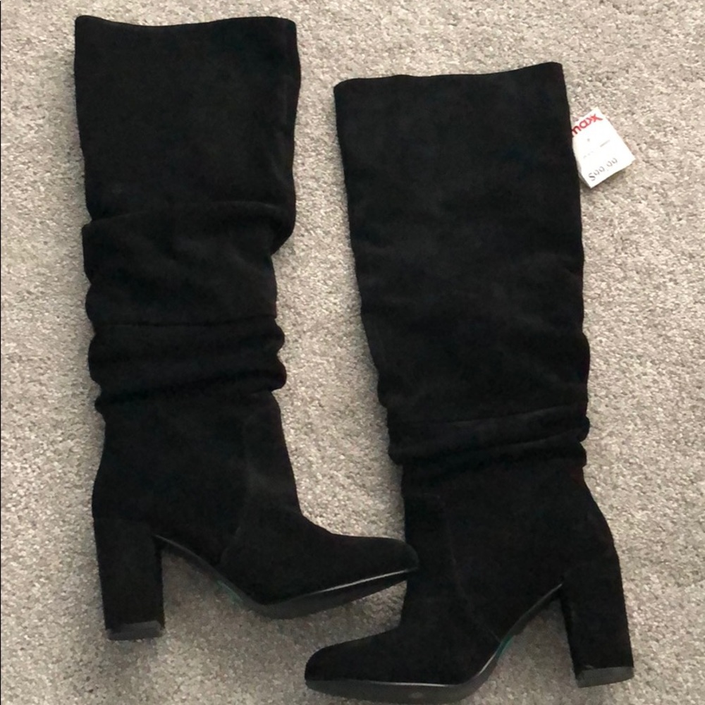 Steve Madden Sagan Boots Black size 8 leather